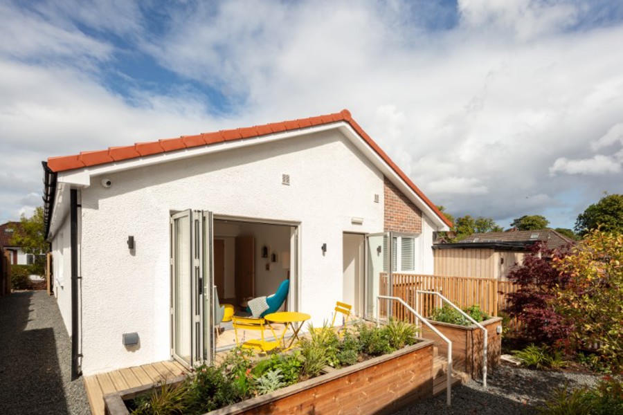 Image of the garden area at Bairns Hoose